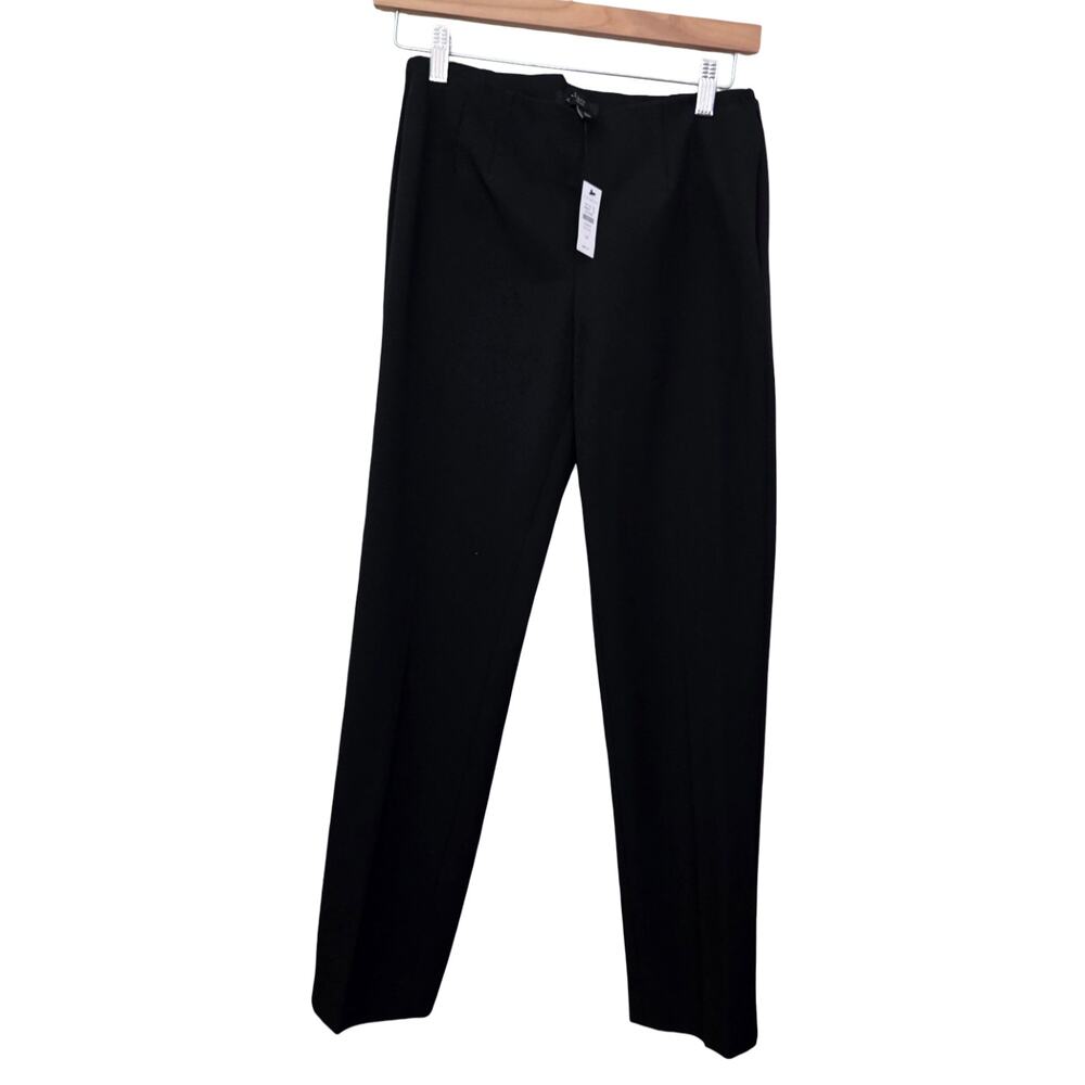 NWT Talbots | Curvy Petite Pull On Black Trousers Side Zipper